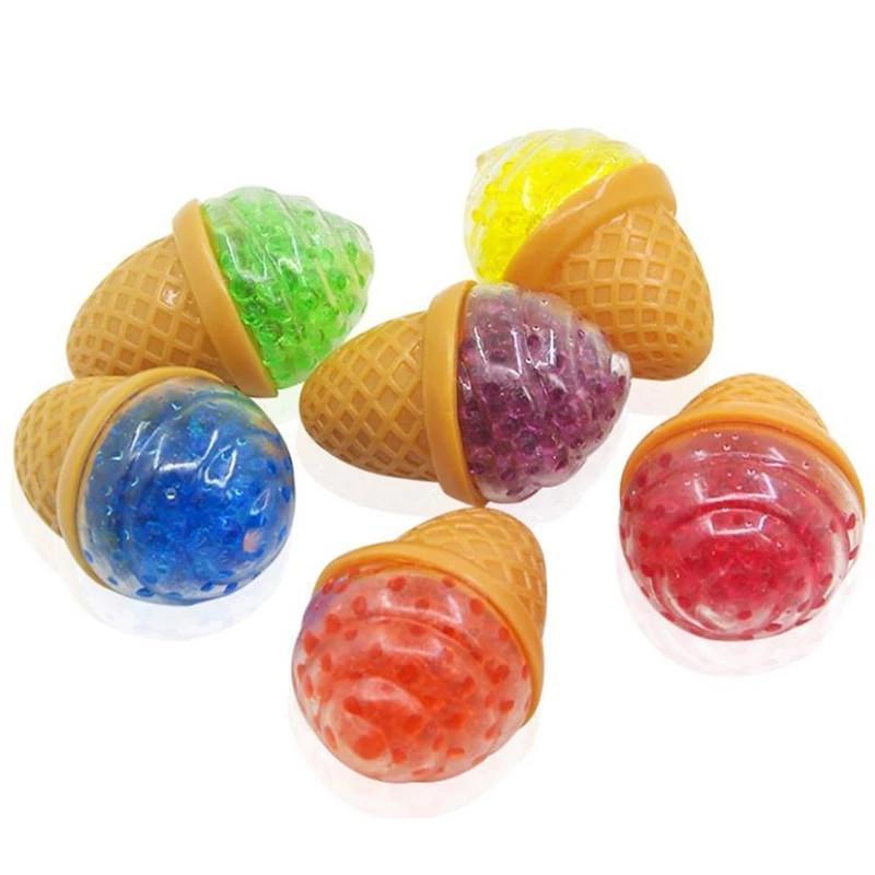 Decompression Fidget Toys Ice Cream Grape Bubble Bead Ball Toy Squishy Stress Relief Squeeze Tpr Pinch Vent