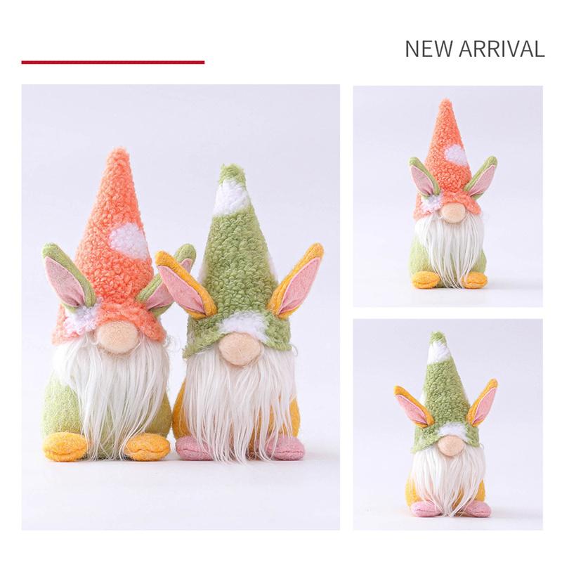 Rabbit Handmade Swedish Tomte Rabbit Plush Toys Doll Ornaments Holiday Home Party Decoration Kids Easter Gift