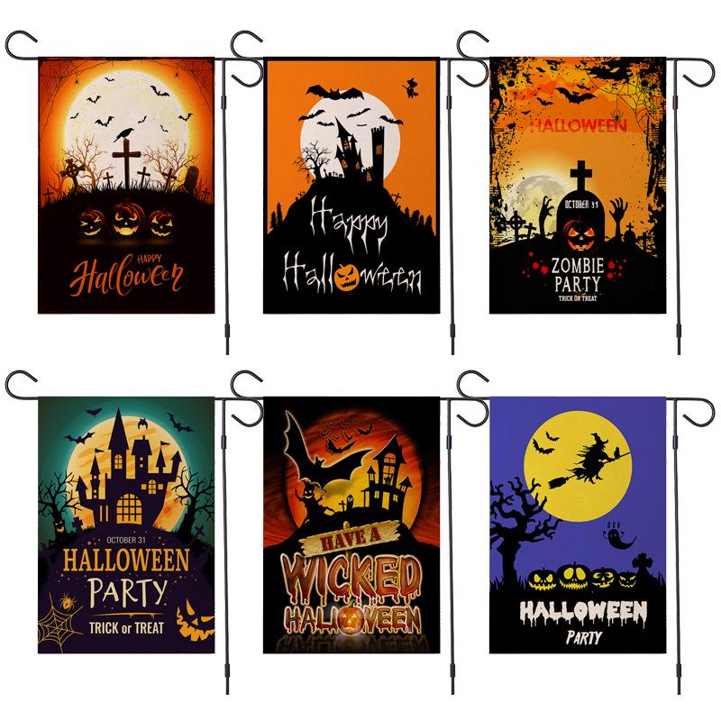 Fidget Toys Sensory Christmas halloween Garden flag digital printed linen pumpkin festival decoration Party Surprise wholesale