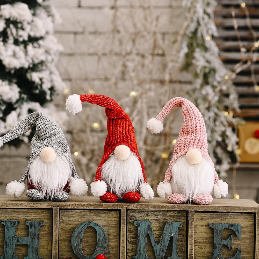 Merry Christmas Gnome Faceless Doll Decorations for Home Table Decor Xmas Kids Gifts Toys Navidad New Year