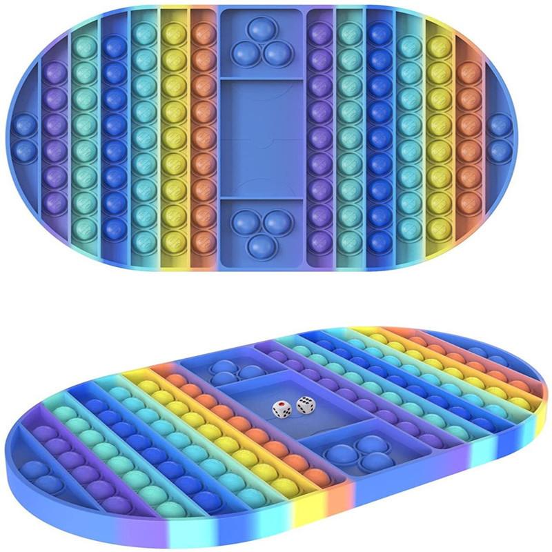 Desktop puzzle toys large oval checkerboard rat control pioneer decompress bubble music