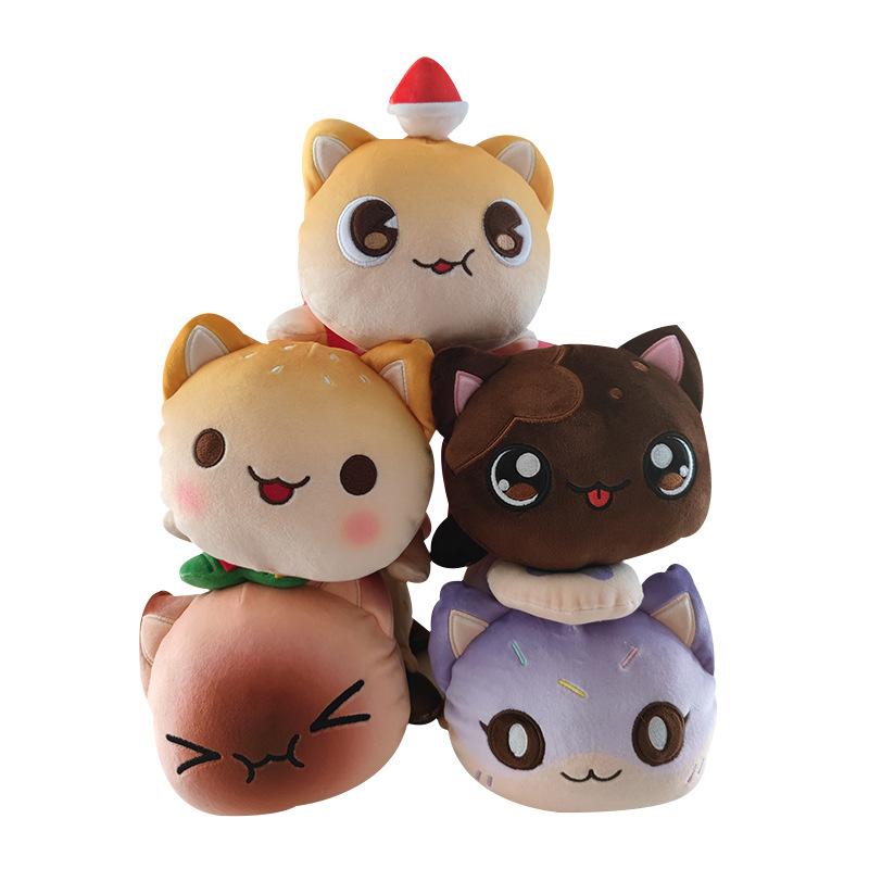 Meows Aphmau Plush Doll Coke French Fries Burgers Bread Sandwiches Food Cat Plushie Sleeping Pillow Children s Christmas Gifts