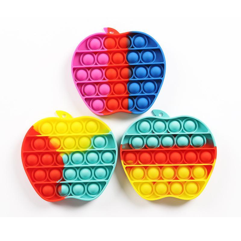 Decompression Toy Simple Dimple Fidget Toys, Push Silicone Sensory , Infant Early Education Attention Learning Toys gift