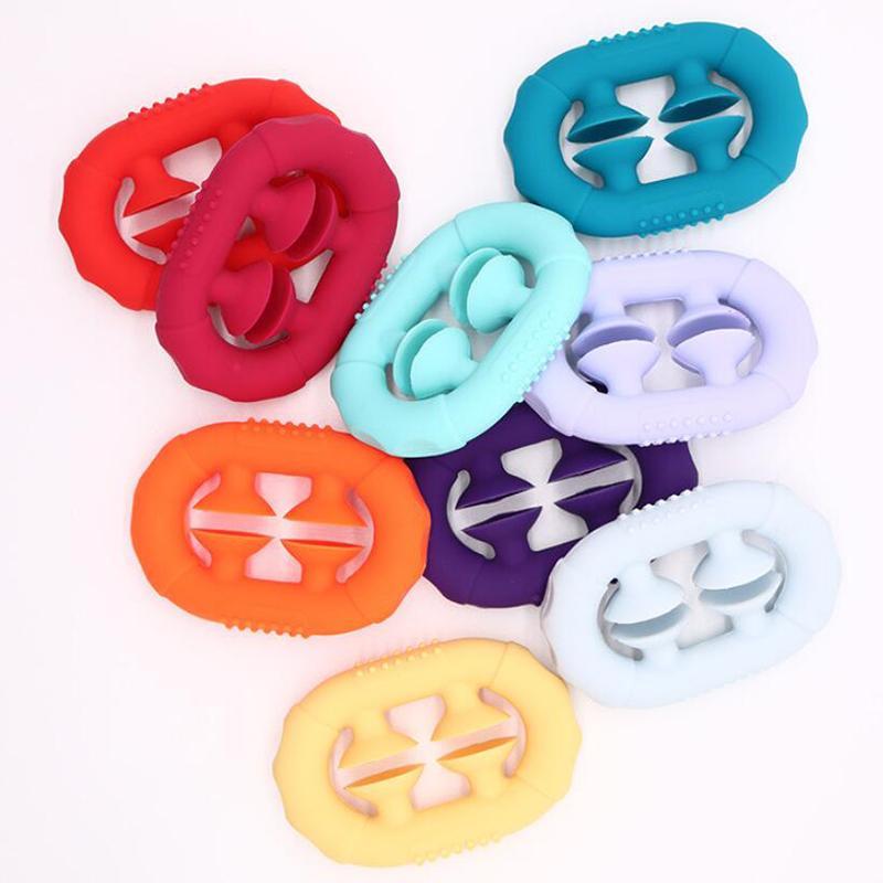 Fidget Toy Double Sucker Snapper Hand Finger Grip Decompression Squishy Stress Autism Relief Noise Maker Grab Strengthener Adult Kid Strength Training