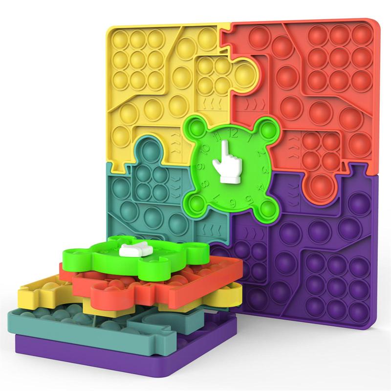 Decompression Fidget Toys Splicing combined rotating pointer prevalent Board Family Puzzle Game fidgets Sensory Autism Anxiety Stress Reliever In