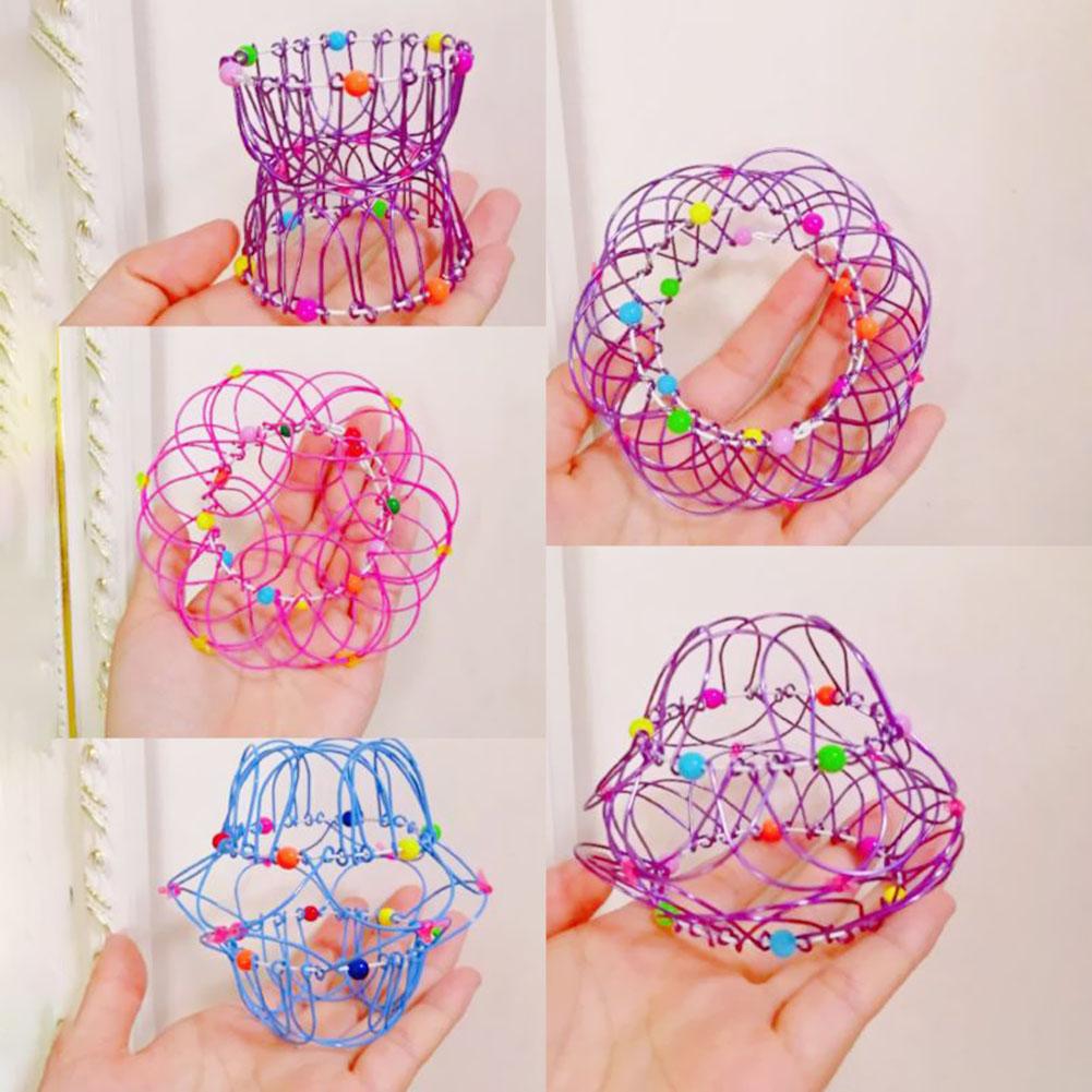 Adult Children Anti-stress Toy Mandala Decompression Toys Variety Flower Basket Thirty-six Softened Steel Ring Fidget Gifts