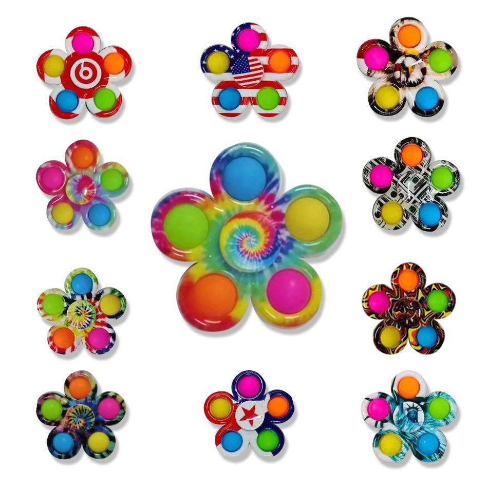 Fidget Toys Cool Decompression Relieve Anxiety Toy Finger Top Fingertip Press Bubble Key Bag Pendant