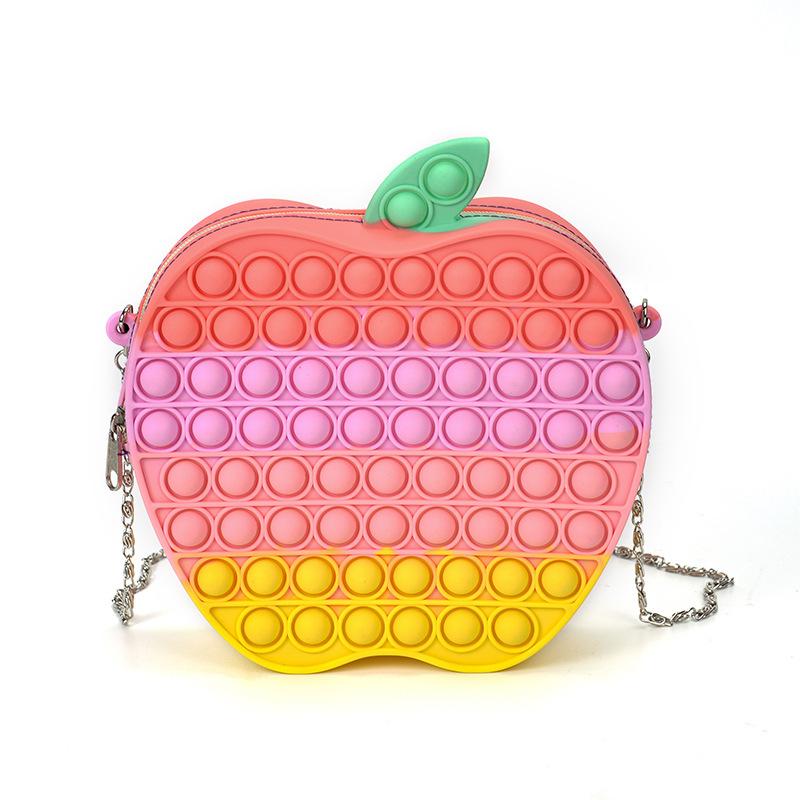 Fidget Toys Sensory Christmas halloween fruit coin purse Push Bubble Tie dye Anti Stress Educational Children Adults Decompression Toy Surprise wholes